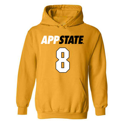 App State - NCAA Baseball : Riley Luft - Replica Shersey Hooded Sweatshirt-0