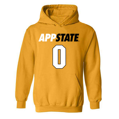 App State - NCAA Football : William Fowles - Replica Shersey Hooded Sweatshirt