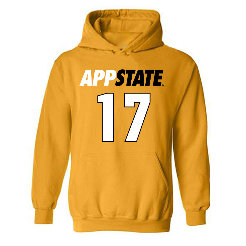 App State - NCAA Football : Torian Mack - Replica Shersey Hooded Sweatshirt-0