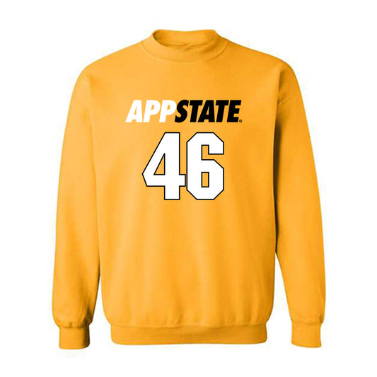 App State - NCAA Football : Damien Durrette - Replica Shersey Crewneck Sweatshirt-0