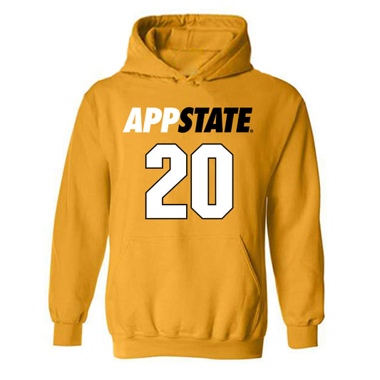 App State - NCAA Baseball : Colton Denton - Replica Shersey Hooded Sweatshirt-0