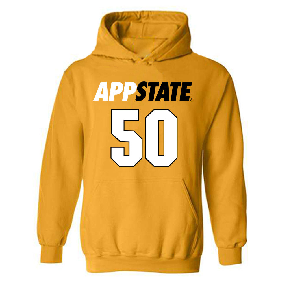 App State - NCAA Football : Jackson Briley - Replica Shersey Hooded Sweatshirt-0