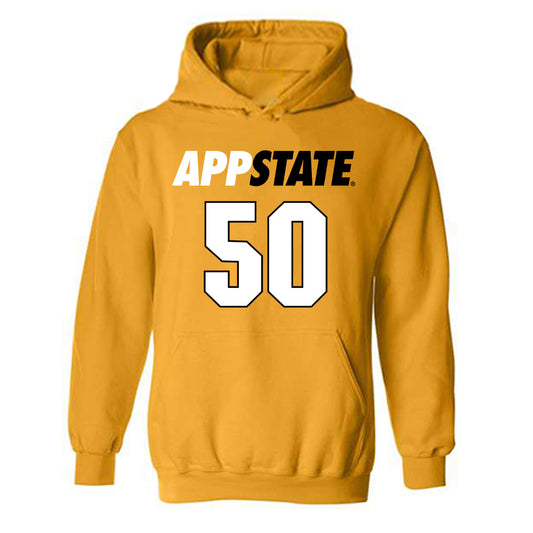 App State - NCAA Football : Jackson Briley - Replica Shersey Hooded Sweatshirt-0