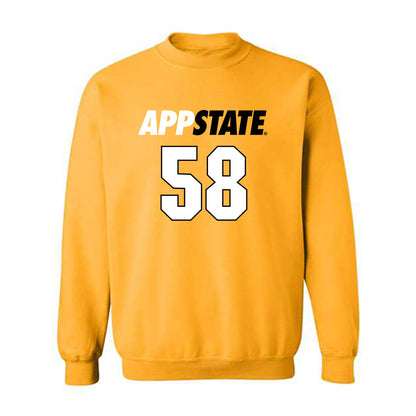 App State - NCAA Football : Blake Bradford - Replica Shersey Crewneck Sweatshirt