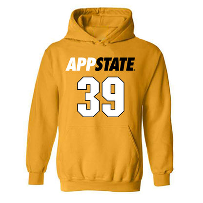 App State - NCAA Football : Kavin White - Replica Shersey Hooded Sweatshirt-0