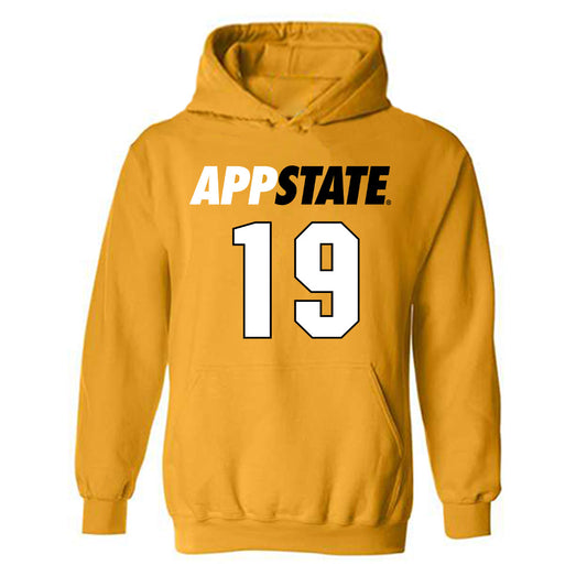 App State - NCAA Baseball : Brooks Wright - Replica Shersey Hooded Sweatshirt-0