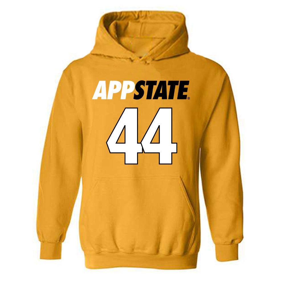 App State - NCAA Football : jared Gibble - Replica Shersey Hooded Sweatshirt-0