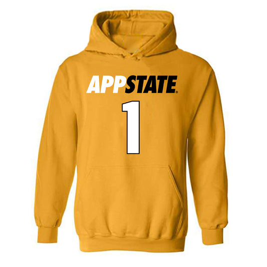 App State - NCAA Football : Shawn Collins - Replica Shersey Hooded Sweatshirt-0