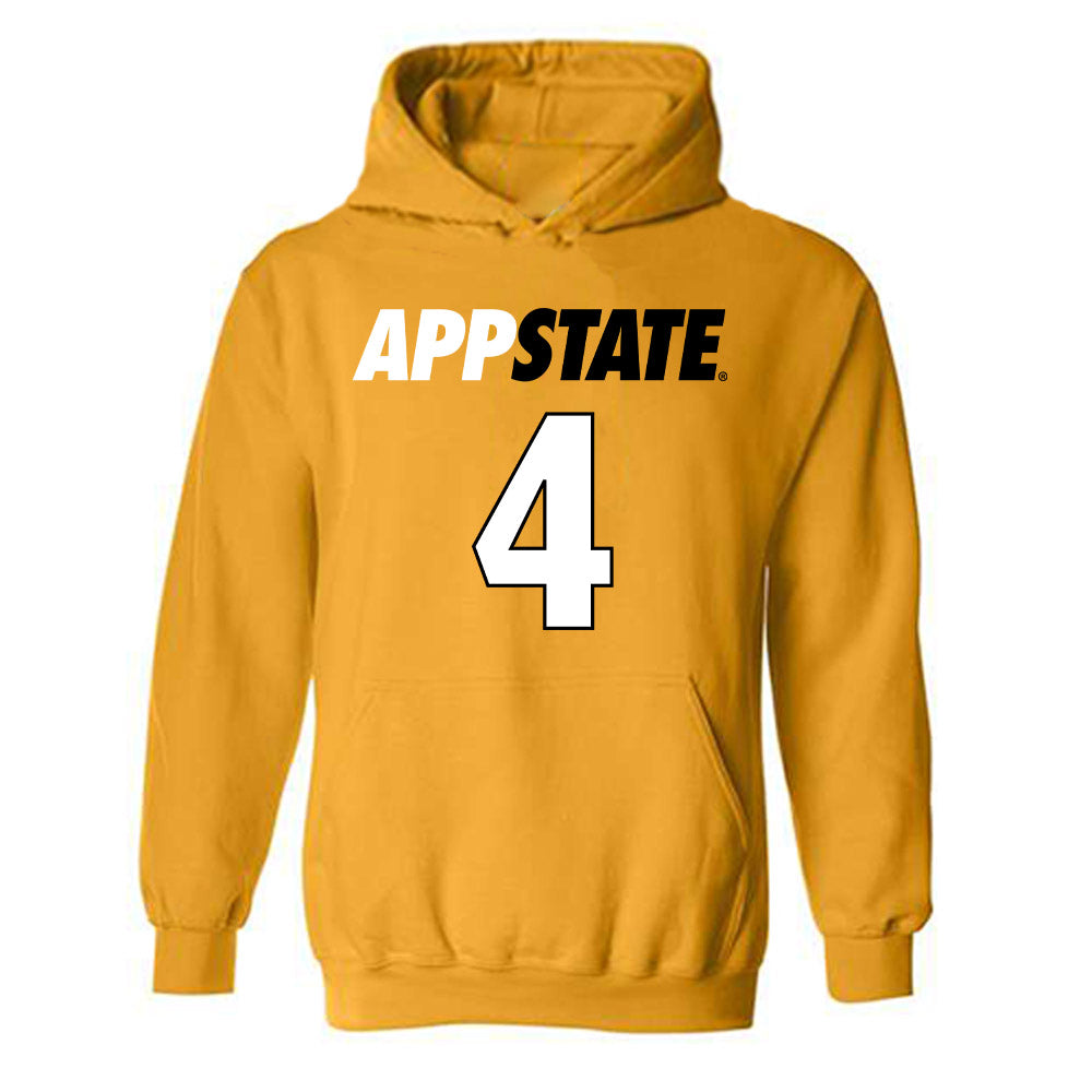 App State - NCAA Women's Soccer : Izzi Wood - Replica Shersey Hooded Sweatshirt-0