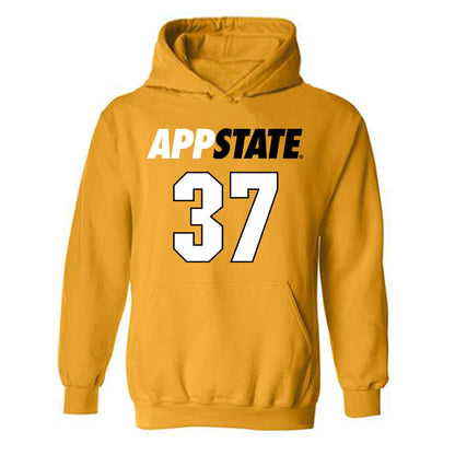 App State - NCAA Baseball : Caleb Cross - Replica Shersey Hooded Sweatshirt