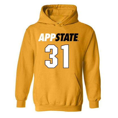 App State - NCAA Football : Max Guest - Replica Shersey Hooded Sweatshirt-0