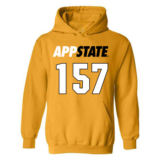 App State - NCAA Wrestling : Desmond Macklin - Replica Shersey Hooded Sweatshirt-0