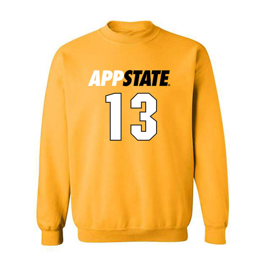 App State - NCAA Men's Basketball : Kasen Jennings - Replica Shersey Crewneck Sweatshirt-0