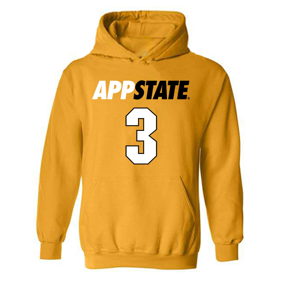 App State - NCAA Women's Basketball : Isabella Roman - Replica Shersey Hooded Sweatshirt-0