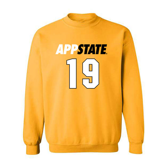 App State - NCAA Baseball : Brooks Wright - Replica Shersey Crewneck Sweatshirt-0