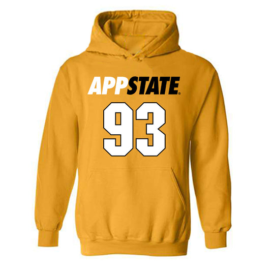 App State - NCAA Football : DeNigel Cooper - Replica Shersey Hooded Sweatshirt-0