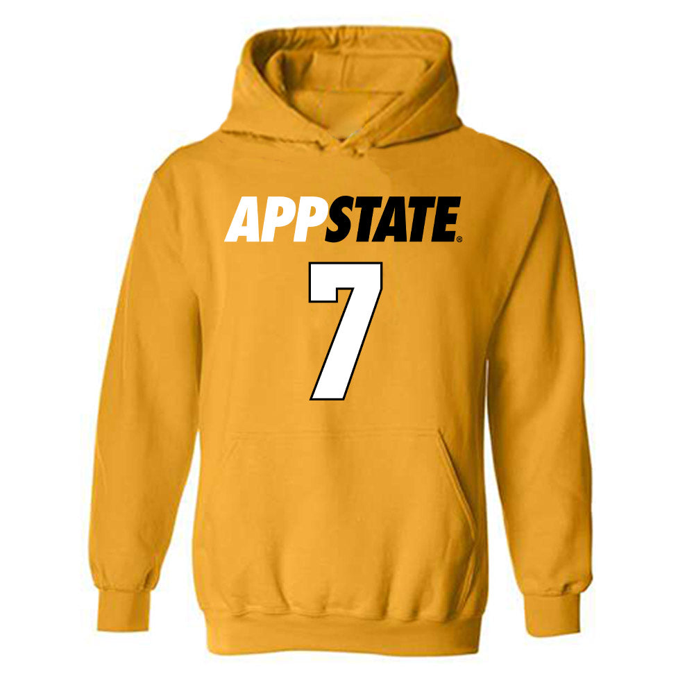 App State - NCAA Softball : Mollie Bulla - Replica Shersey Hooded Sweatshirt-0