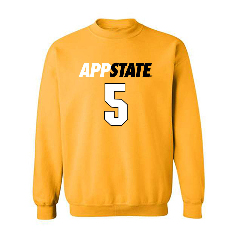 App State - NCAA Football : Zyeir Gamble - Replica Shersey Crewneck Sweatshirt-0