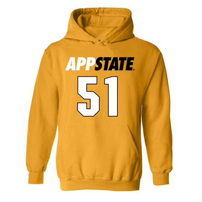 App State - NCAA Football : Kj Liles - Replica Shersey Hooded Sweatshirt-0