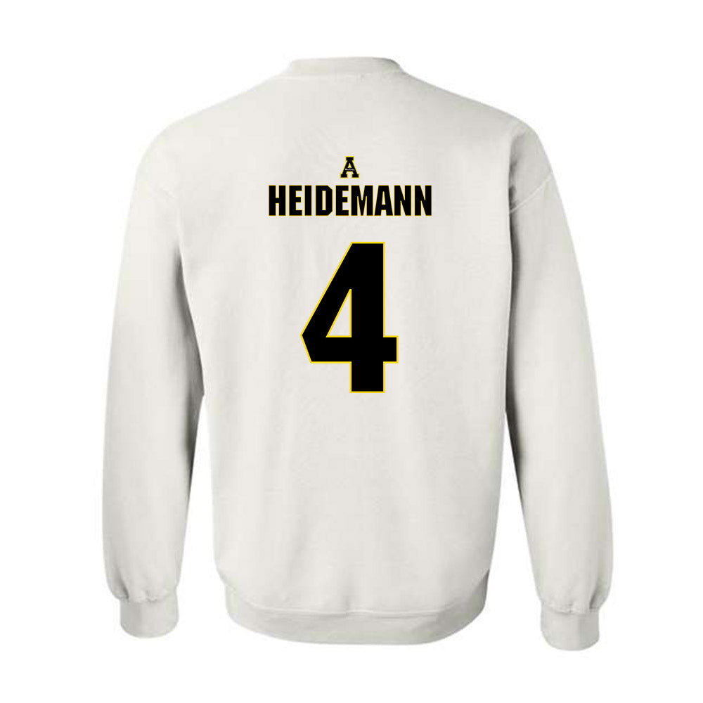 App State - NCAA Women's Volleyball : Addison Heidemann - Replica Shersey Crewneck Sweatshirt-1