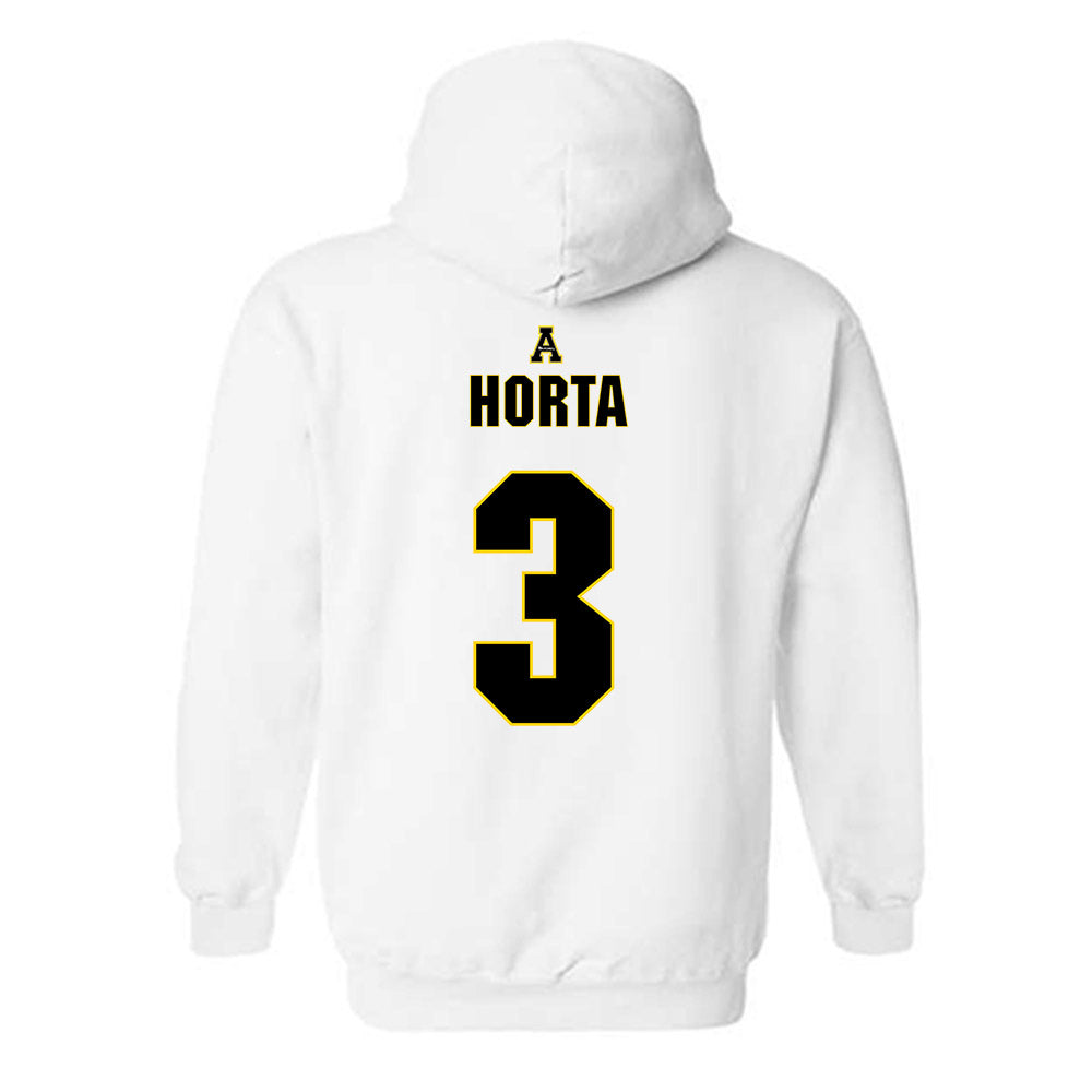 App State - NCAA Women's Volleyball : Julianna Horta - Replica Shersey Hooded Sweatshirt-1