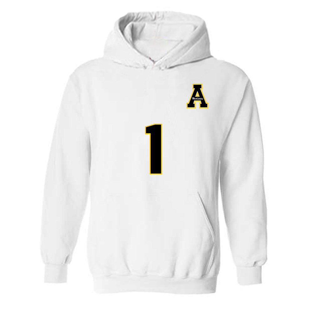 App State - NCAA Women's Volleyball : Meme Daviz - Replica Shersey Hooded Sweatshirt-0