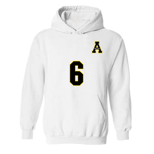 App State - NCAA Women's Volleyball : Bella dafforn - Replica Shersey Hooded Sweatshirt-0