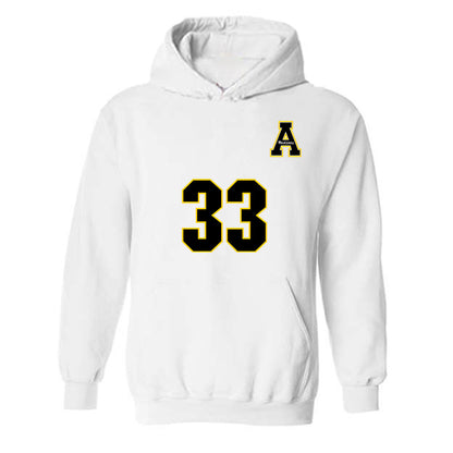 App State - NCAA Women's Volleyball : Ali Morris - Replica Shersey Hooded Sweatshirt-0