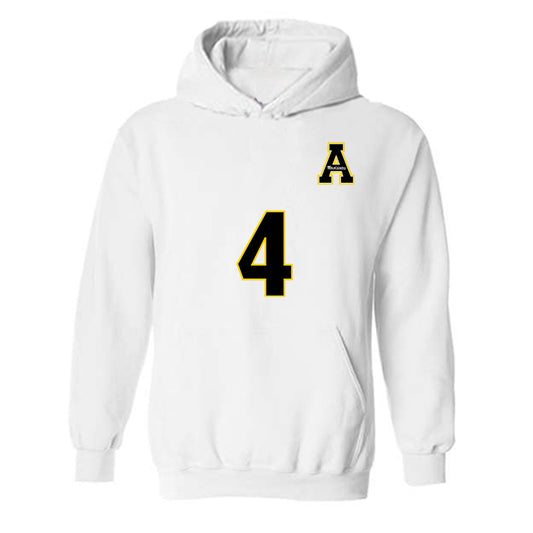 App State - NCAA Women's Volleyball : Addison Heidemann - Replica Shersey Hooded Sweatshirt-0