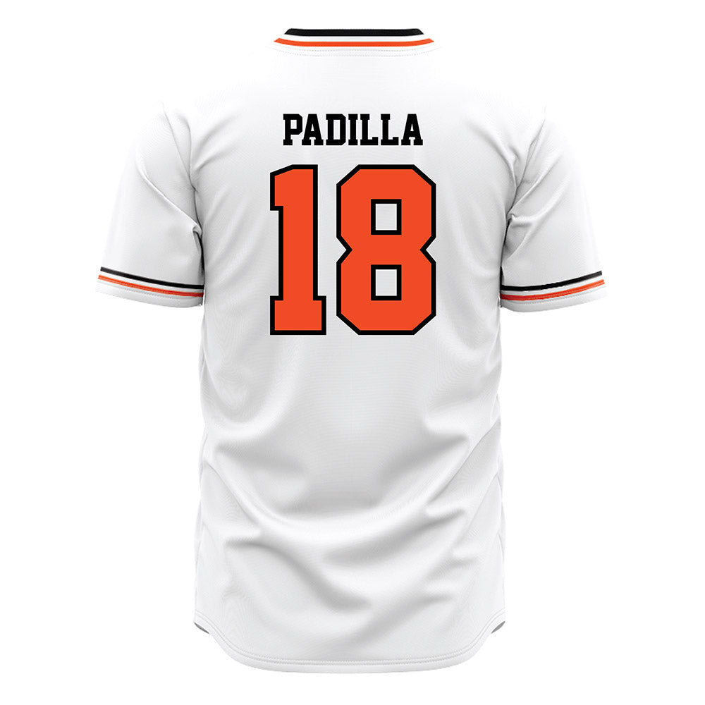 Campbell - NCAA Baseball : Isaiah Padilla - White Jersey-1