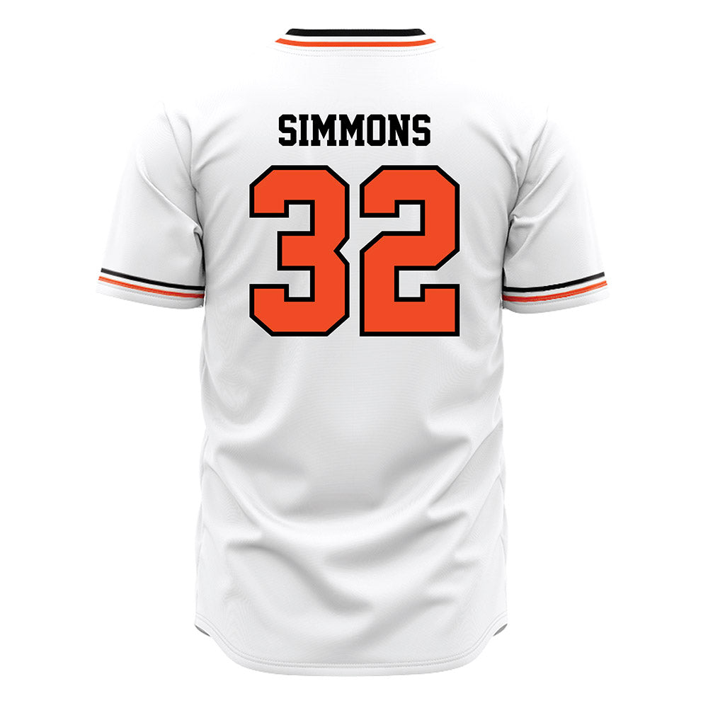 Campbell - NCAA Baseball : Owen Simmons - White Jersey-1