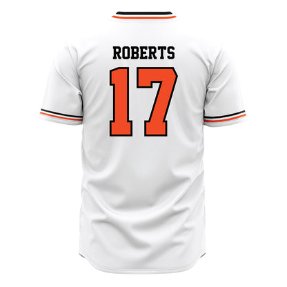 Campbell - NCAA Baseball : Jackson Roberts - White Jersey