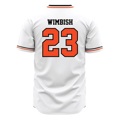 Campbell - NCAA Baseball : Camden Wimbish - White Jersey-1