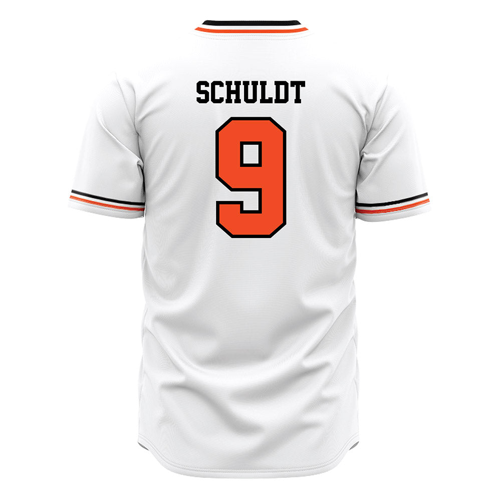 Campbell - NCAA Baseball : Andrew Schuldt - White Jersey