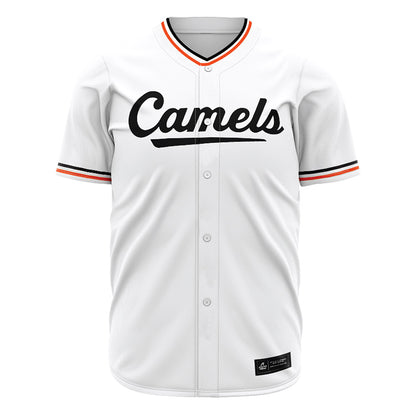 Campbell - NCAA Baseball : Jonah Oster - White Jersey-0