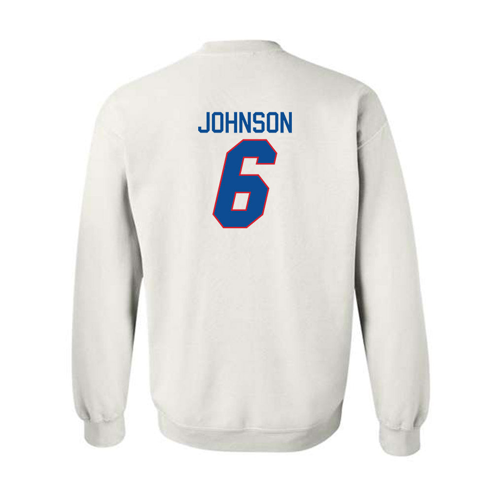 DePaul - NCAA Men's Basketball : Jonas Johnson - Replica Shersey Crewneck Sweatshirt-1