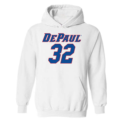 DePaul - NCAA Men's Basketball : Jeremy Lorenz - Replica Shersey Hooded Sweatshirt-0