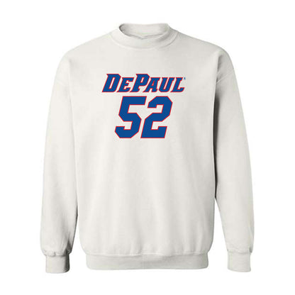 DePaul - NCAA Men's Basketball : Amsal Delalic - Replica Shersey Crewneck Sweatshirt-0