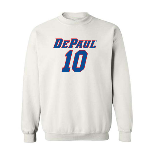 DePaul - NCAA Men's Basketball : Ilija Milijasevic - Replica Shersey Crewneck Sweatshirt-0