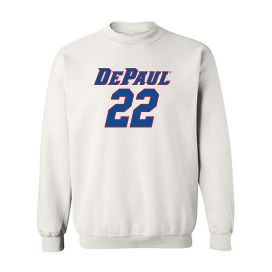 DePaul - NCAA Men's Basketball : Kruz McClure - Replica Shersey Crewneck Sweatshirt-0
