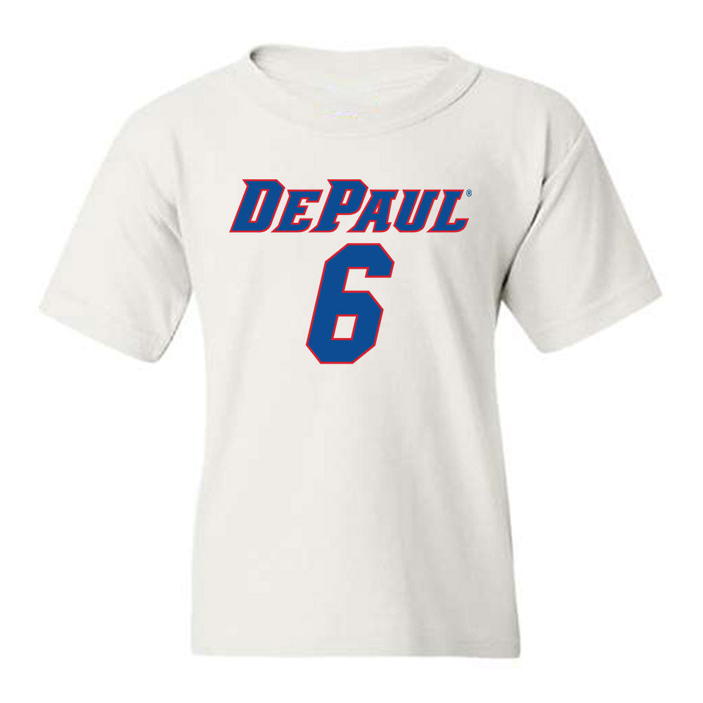 DePaul - NCAA Men's Basketball : Jonas Johnson - Replica Shersey Youth T-Shirt-0