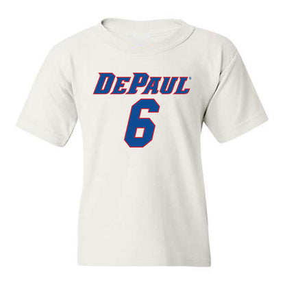 DePaul - NCAA Men's Basketball : Jonas Johnson - Replica Shersey Youth T-Shirt-0