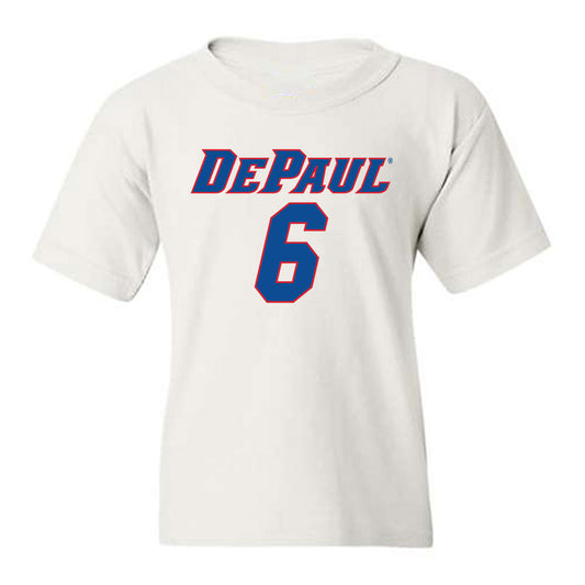 DePaul - NCAA Men's Basketball : Jonas Johnson - Replica Shersey Youth T-Shirt-0