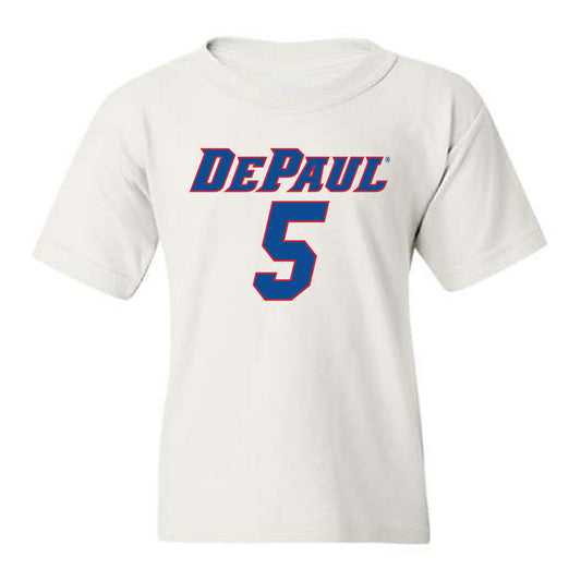 DePaul - NCAA Men's Basketball : RJ Smith - Replica Shersey Youth T-Shirt-0