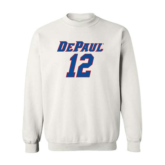 DePaul - NCAA Women's Basketball : Ellery Minch - Replica Shersey Crewneck Sweatshirt-0