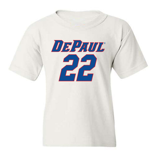 DePaul - NCAA Men's Basketball : Kruz McClure - Replica Shersey Youth T-Shirt-0