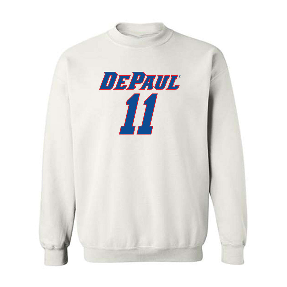 DePaul - NCAA Men's Basketball : CJ Gunn - Replica Shersey Crewneck Sweatshirt