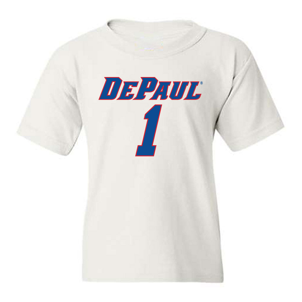DePaul - NCAA Men's Basketball : Kaleb Banks - Replica Shersey Youth T-Shirt-0