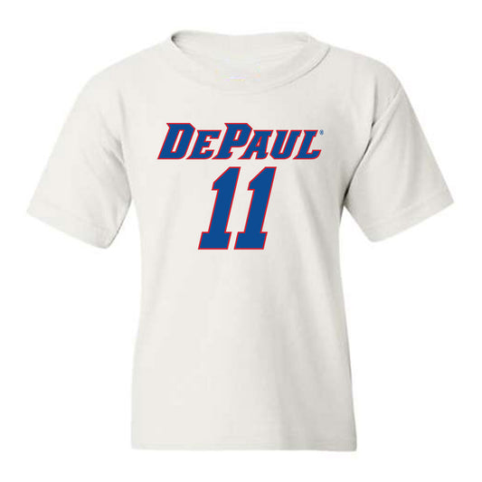 DePaul - NCAA Men's Basketball : CJ Gunn - Replica Shersey Youth T-Shirt