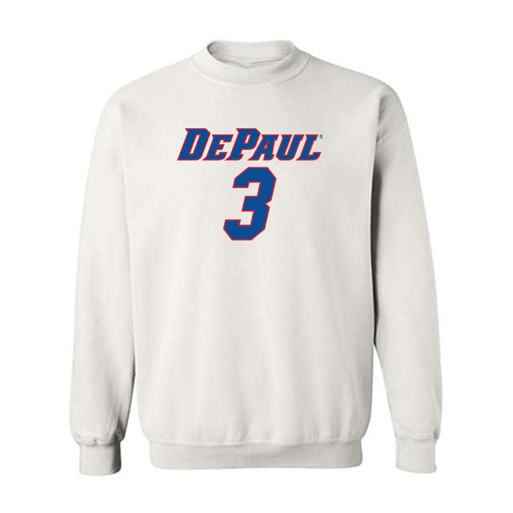 DePaul - NCAA Women's Basketball : Alayna West - Replica Shersey Crewneck Sweatshirt-0